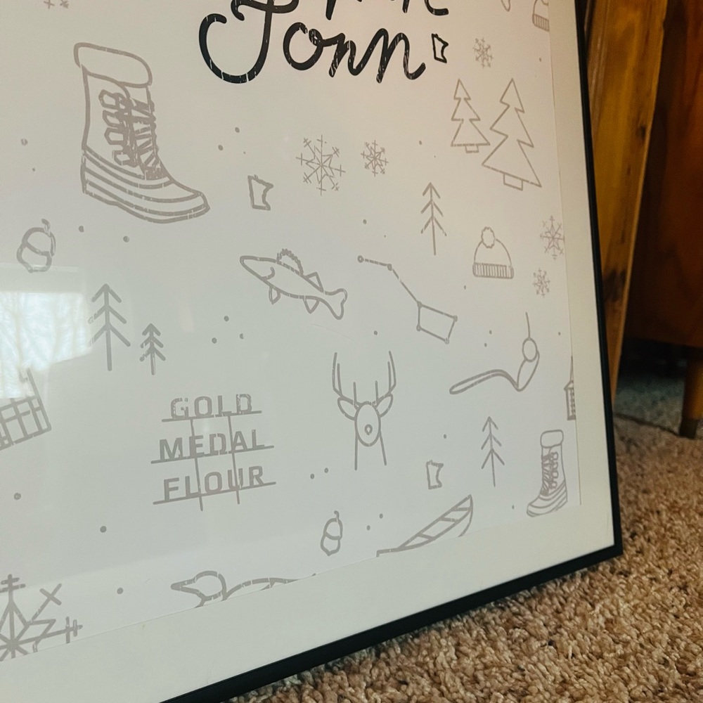 Life in a Northern Minnesota Town Poster 18x24